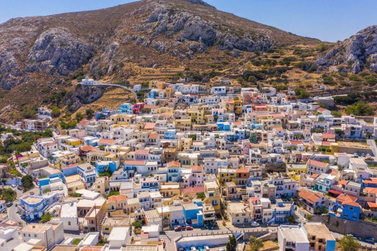 Menetes village view, Karpathos.