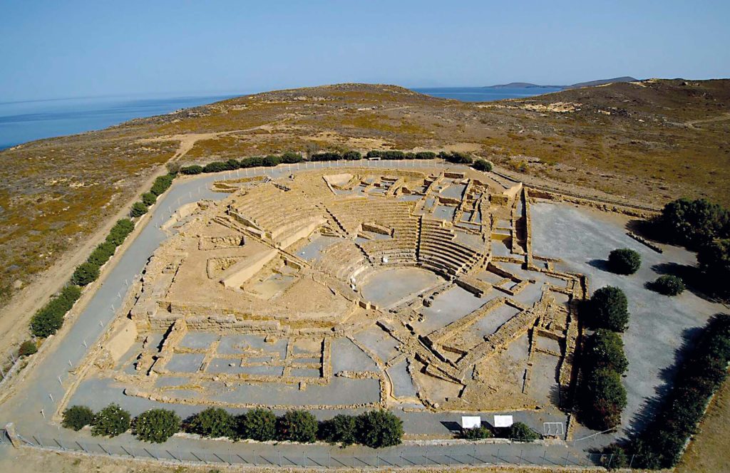 Ancient theater of Hephaestia, Lemnos.