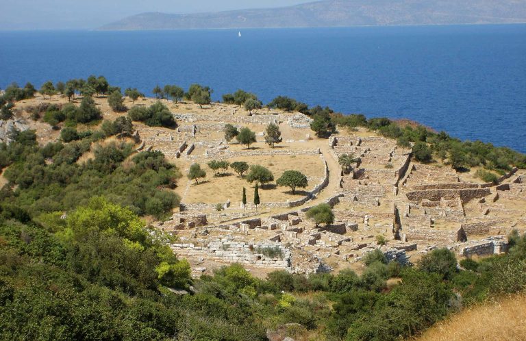 General view of the Ramnous archaeological site