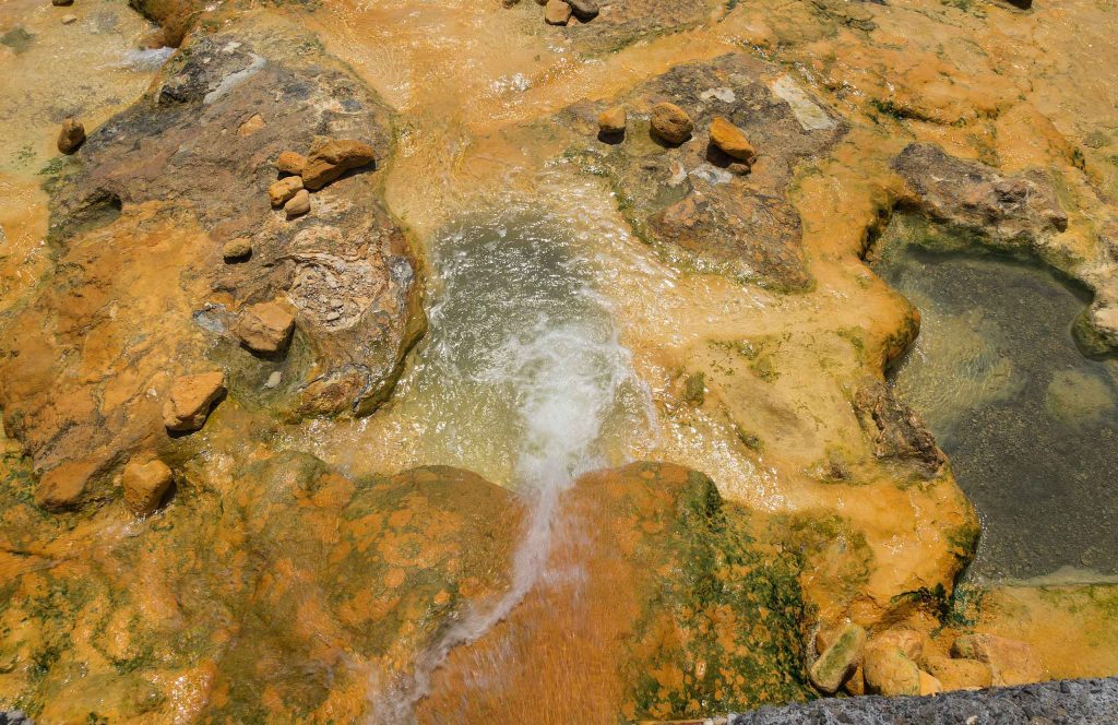 Hot spring in Edipsos, Evia.