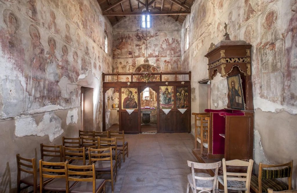 Interior of Agios Vasilios Agoras Church.