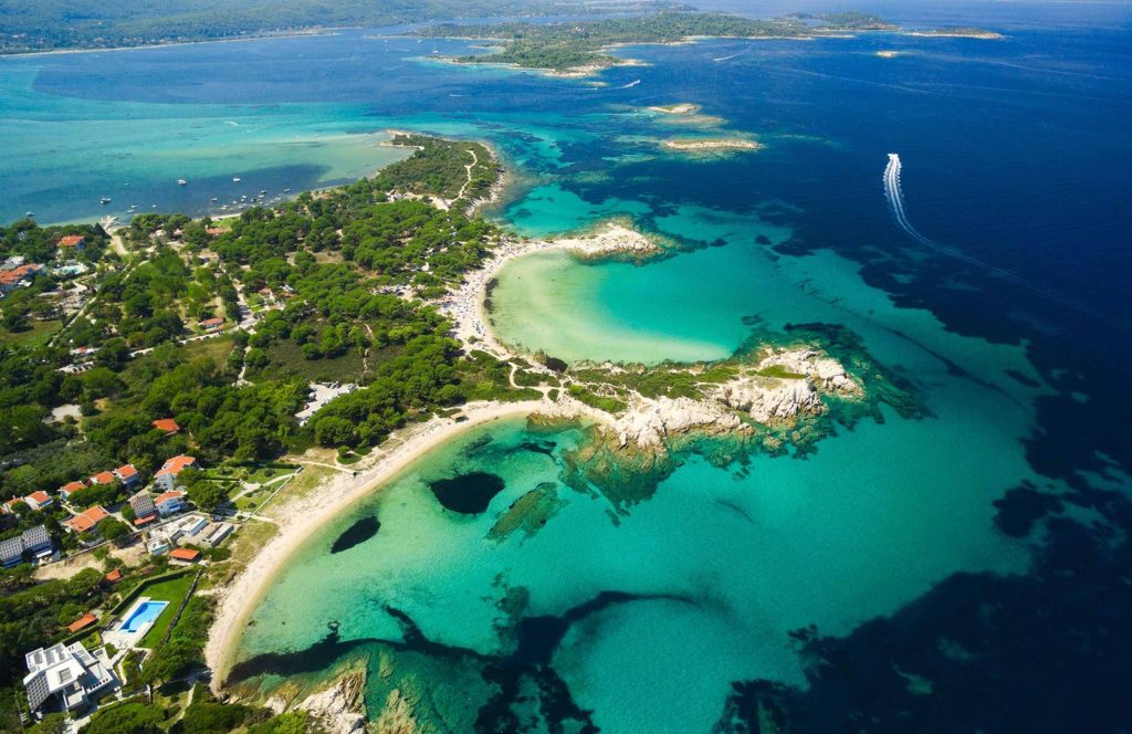 Karidi beach in Sithonia, Halkidiki, looks like an exotic place.