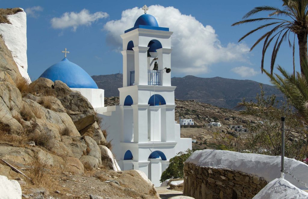 Panagia Gremniotissa, church from 1797, at Kastro in Chora of Ios.