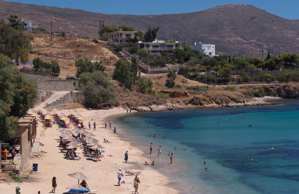 Sand beach of Karystos, Evia.