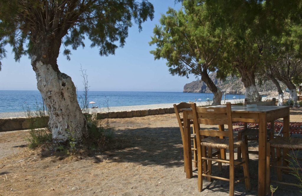 Sougia beach in Chania area, Crete.