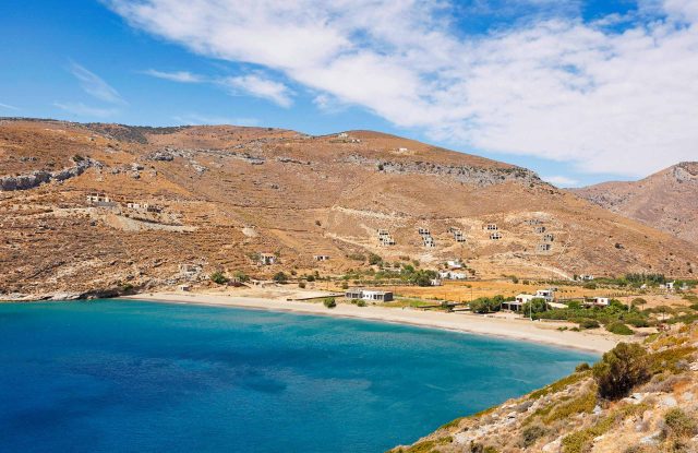 Spathi beach in Kea