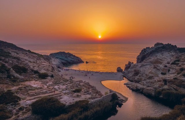 Sunset at Nas beach, Ikaria.