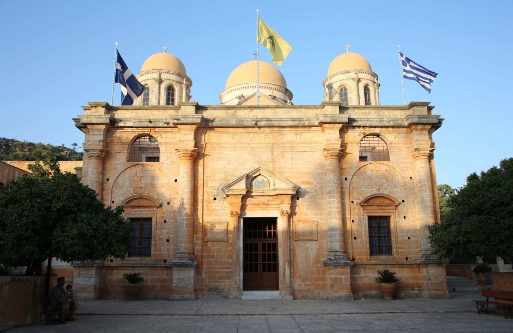 The Monastery of the Holy Trinity of Tzagarolos near the city of Chania.