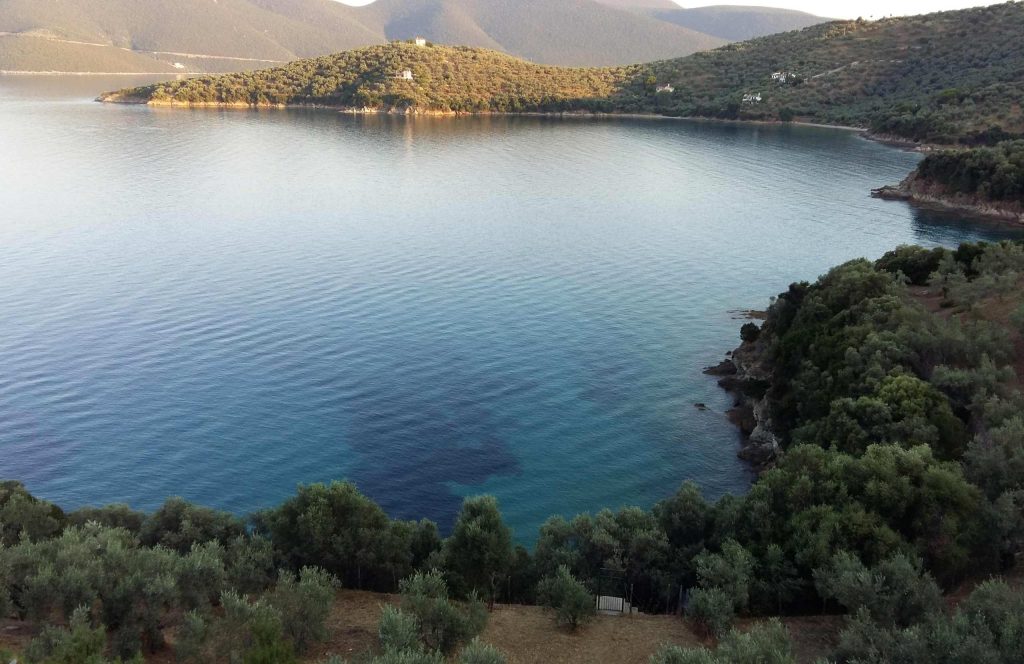 The picturesque bay of Karavotsaki near Pigadi of Pteleos