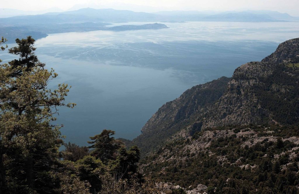 View from Kanthli mountain, Evia.