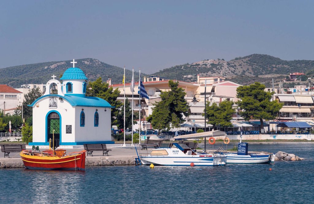 View of Nea Artaki, Evia.