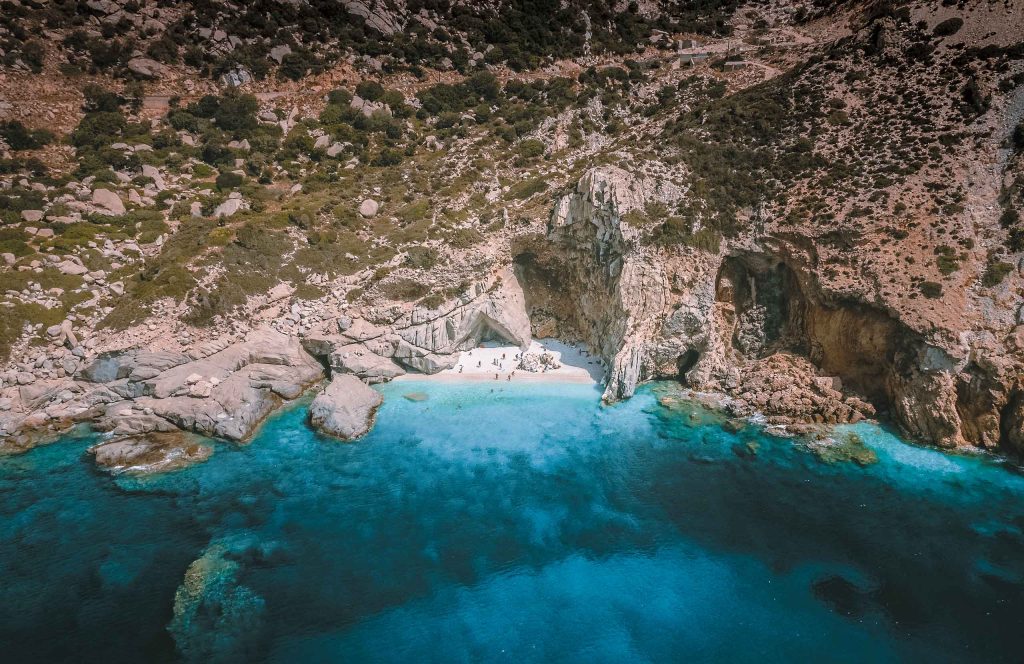 View of Seychelles Beach, Ikaria.